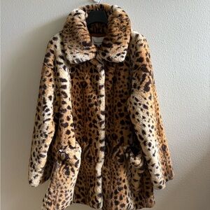 Heartloom Animal Print Teddy Jacket